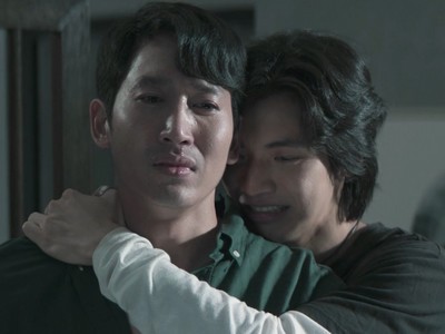 Wang hugs In after coming out to his mom.