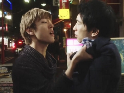 Yuta faces some instances of homophobia during the movie.