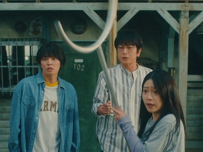 Hotaru fights off her real dad.