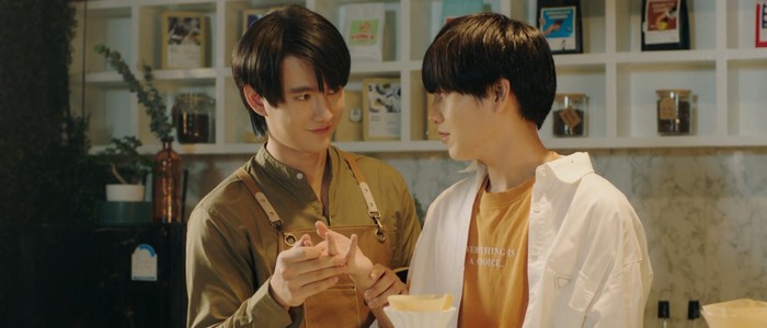 Coffee Melody is a Thai BL series about a songwriter and a coffee shop owner falling in love.