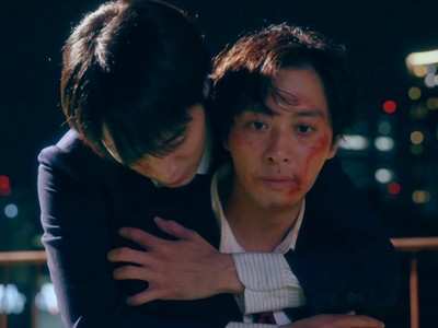 Shiono hugs Takoi.