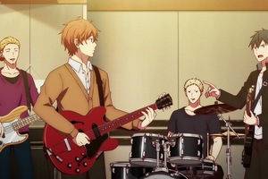 Mafuyu is closer with his band in the anime.