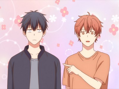 Mafuyu calls Uenoyama his boyfriend.