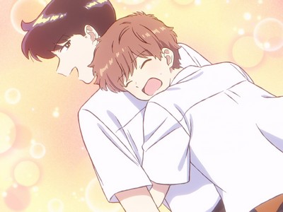 Hirose hugs Nakamura.