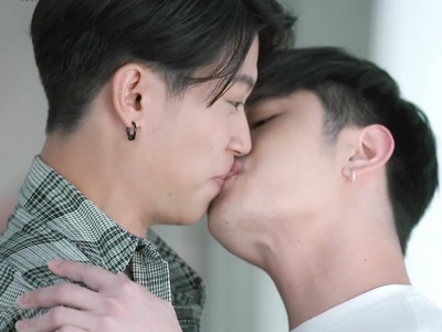 Kim and Tha share their first kiss in Hidden Love Episode 4.