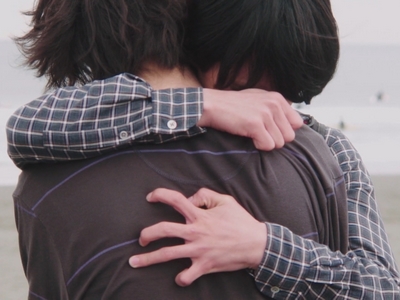 Shun and Nagisa hugged each other in the ending of His: I Didn't Think I Would Fall in Love.