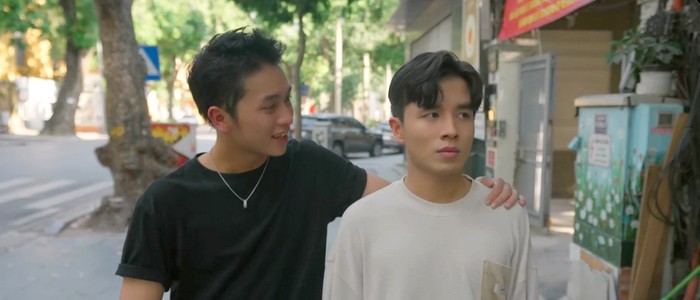 Hot Brother Next Door is a Vietnamese BL series about two neighbours. After a messy breakup, the lead reconnects with a childhood friend and moves into a nearby apartment.