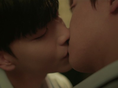 Myungha and Yeowoon share their first kiss.
