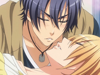 Ryouda tries to kiss Izumi while he is asleep.