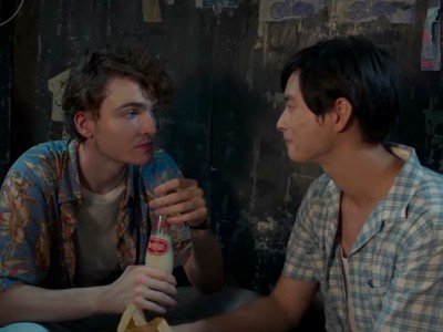 Ming and Liam have a heart-to-heart chat in Kowloon Walled City.