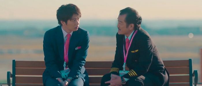 In Ossan's Love: In the Sky, Haruta and Kurosawa are played by the same actors as Ossan's Love.