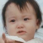 Hinata is portrayed by a Japanese baby.