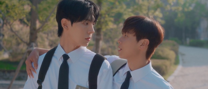 Summertime is a Korean high school BL series about two childhood best friends. The lead is secretly in love with his bestie. He gets jealous when his friend grows close to a new transfer student.