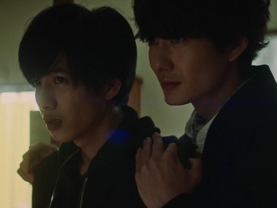 Mikado and Hiyakawa are close, but they don't have any romance in this movie.