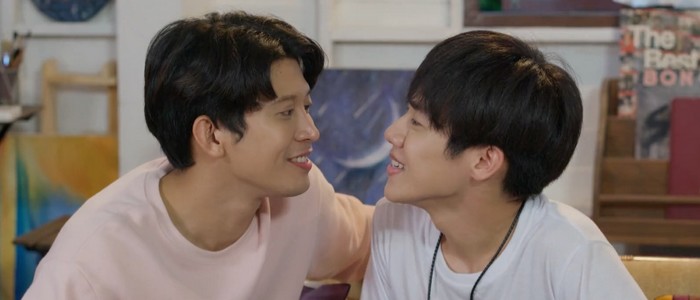 Tin Tem Jai is a Thai BL series about two childhood friends living together.