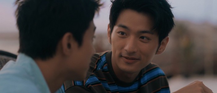 Xiang Yong and Hao Wei have a quick little kiss in the last scene.